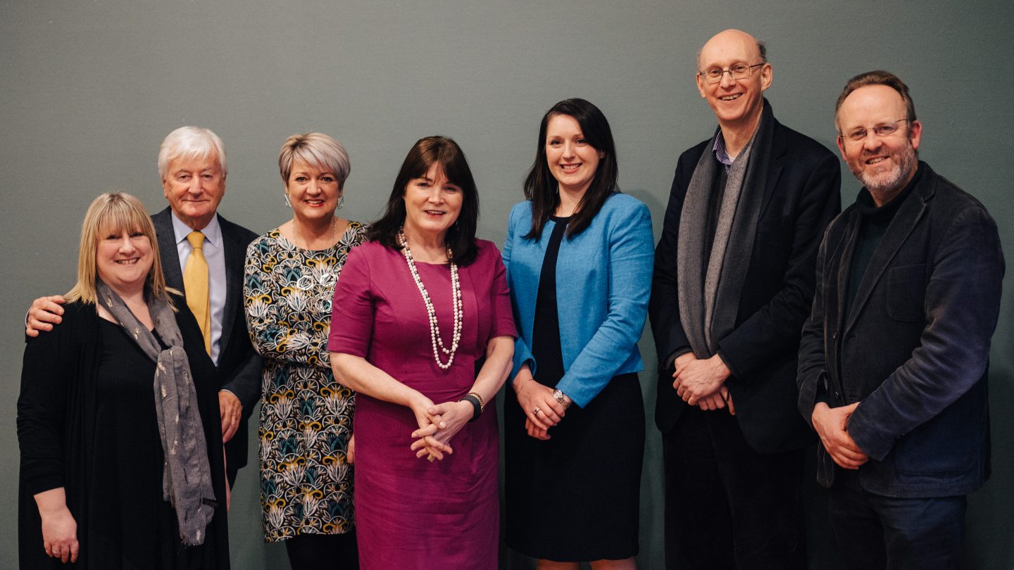 Board members with staff