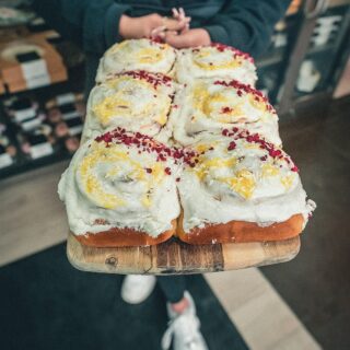 French Village Lemon And Raspberry Scrolls. Courtesy Of French Village