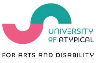 University of Atypical logo with the strapline For Arts and Disability