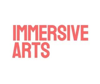 Immersive Arts logo in red all cap text.